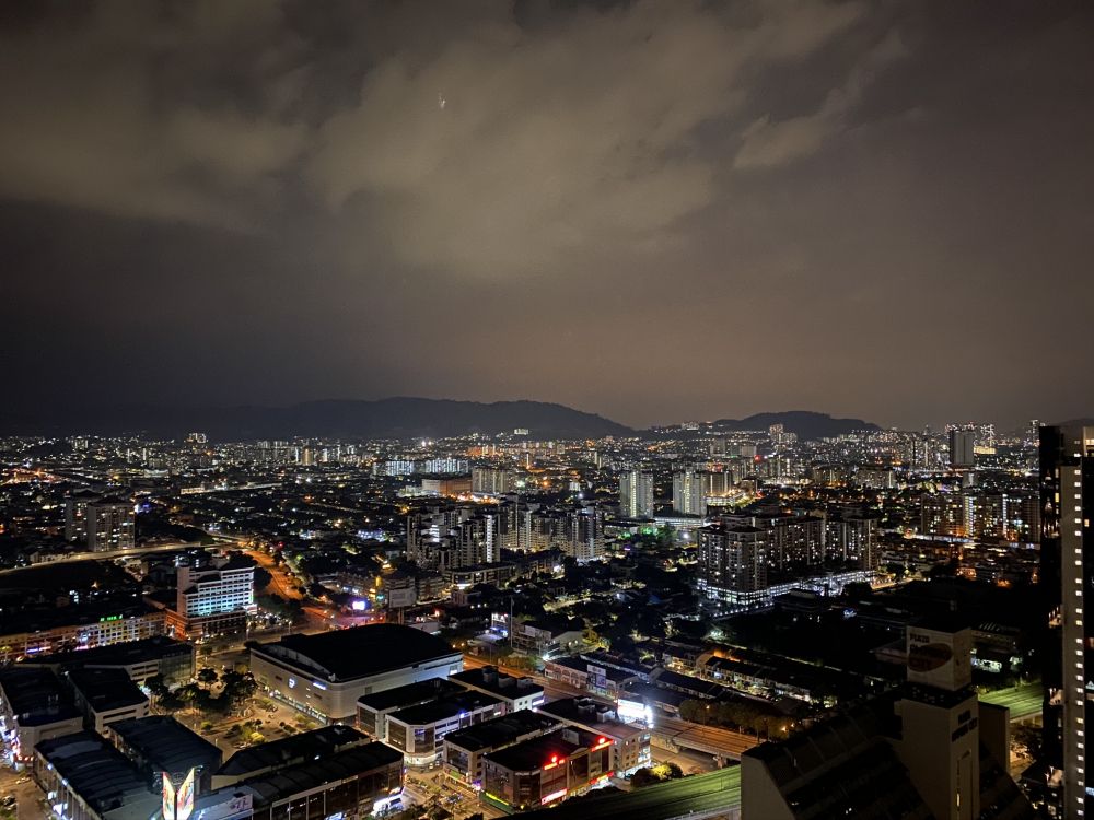 Обои городской пейзаж, городской район, город, ночь, метрополия в разрешении 2048x1536