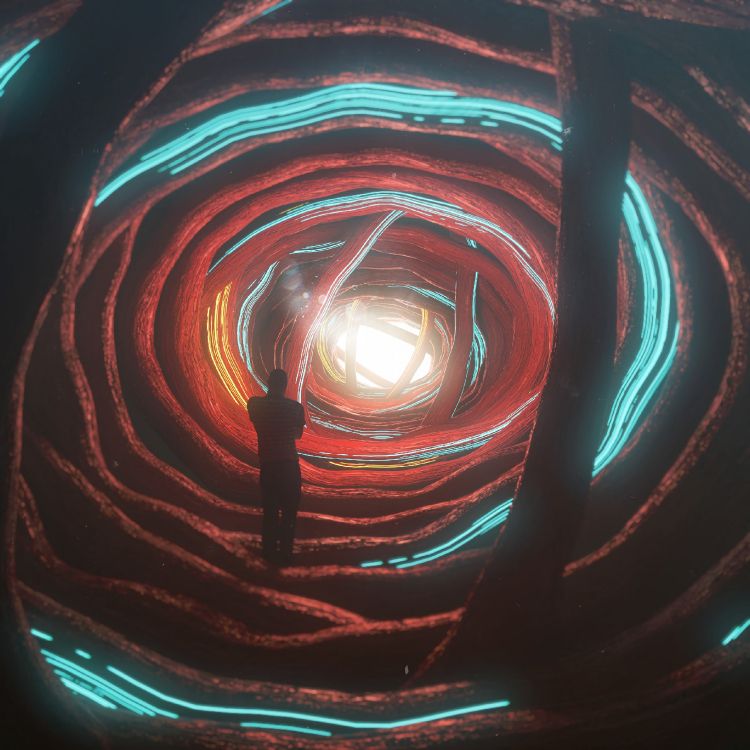 Обои свет, вода, дизайн, круг, узор в разрешении 2560x2560