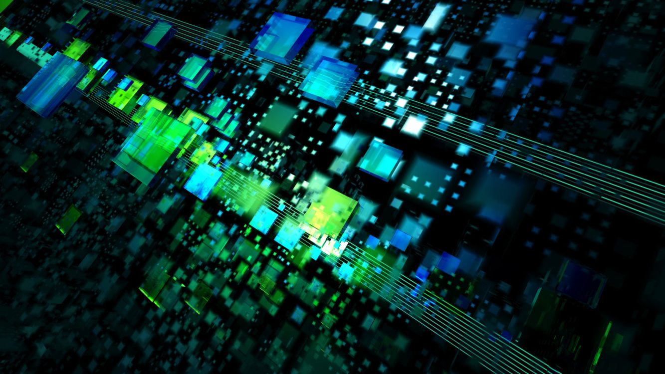 Обои зеленый, свет, технологии, ночь, полночь в разрешении 2560x1440