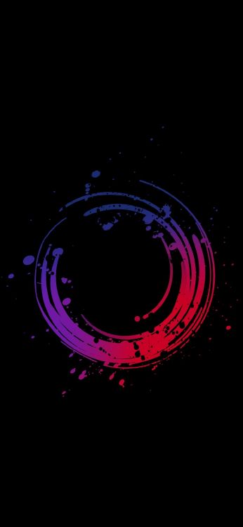 Обои круг, графический дизайн, свет, астрономический объект, арт в разрешении 1080x2340