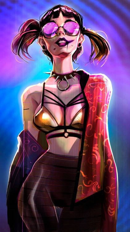 Обои кибер Харли Квинн, Харли Квинн, детка убийца, портрет, Джокер в разрешении 1080x1920