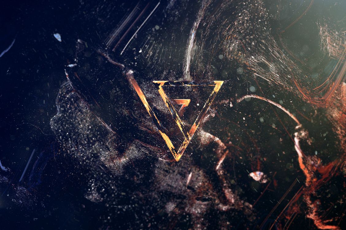 Обои космос, ночь, графика, небо, геометрия в разрешении 3008x2000