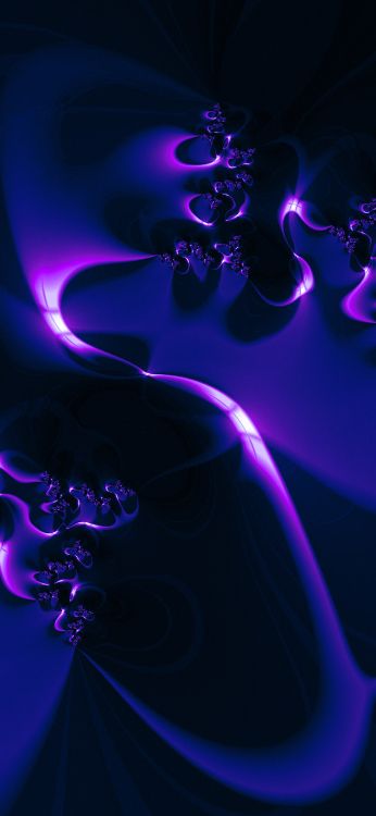 Обои свет, пурпур, синий, черный, жидкий в разрешении 1420x3073