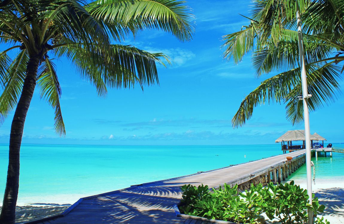 Обои пляж, берег, море, Мальдивы, прибежище в разрешении 4837x3154