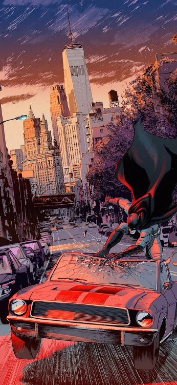 Обои хавьер фернандес бэтмен, Бэтмен, Бэтмен секретные файлы 2018-3, бэтмен один плохой день двуликий, комиксы dc в разрешении 1080x2340