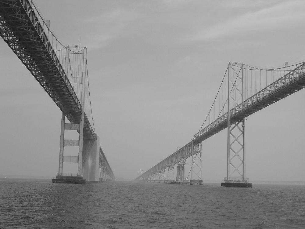 Обои Мост Через Чесапикский Залив, Чесапикский залив, мост, подвесной мост, extradosed мост в разрешении 3072x2304
