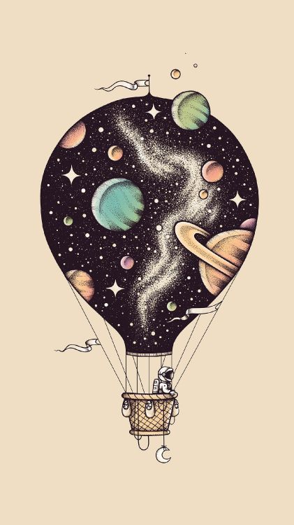 Обои искусство космического рисунка, рисование, арт, артист, иллюстрация в разрешении 1440x2560