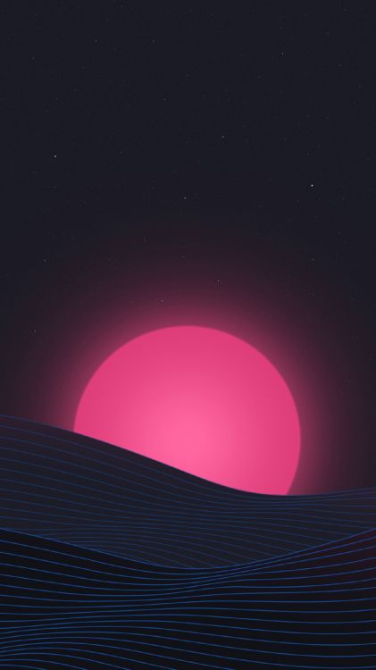 Обои темнота, ночь, астрономический объект, небесное явление, графика в разрешении 1440x2560