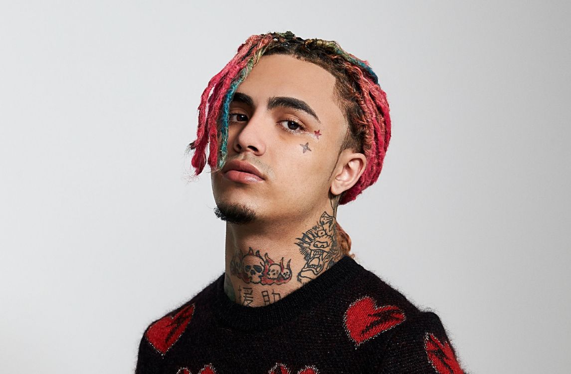 Обои Lil Pump, реппер, Гуччи Банды, волосы, лицо, фото, заставка.