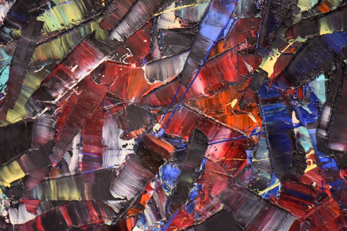 Обои Место встречи Риопель, живопись, арт, красный цвет, городской дизайн в разрешении 6000x4000