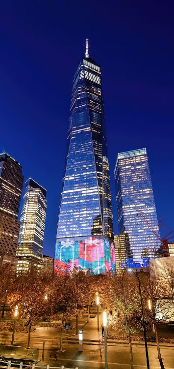 Обои 9 11 мемориальный музей, Всемирный торговый центр 1, здание, небоскреб, вышка в разрешении 1422x3000