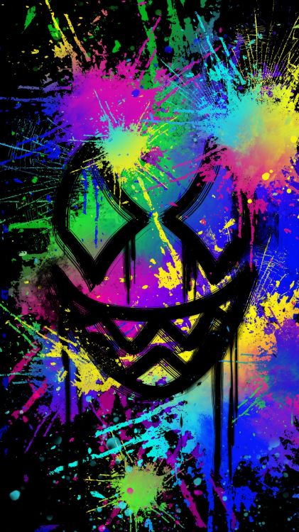 Обои neonfarben, цветной, живопись, природа, пурпур в разрешении 1080x1920