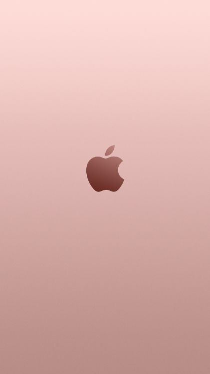 Обои apple, золото, розовый, сердце, облако в разрешении 1497x2662
