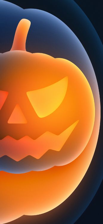 Обои Halloween, Апельсин, продукция, Джек о фонарь, калебас в разрешении 1284x2778