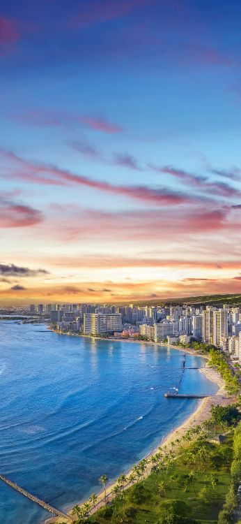 Обои Гавайская одежда, Вайкики, Северный берег, Ланикай Бич, Ваймеа-Бэй в разрешении 1299x2813