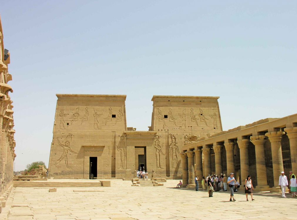 Обои погребальный храм, египетский храм, археологический памятник, древняя история, история в разрешении 2884x2138