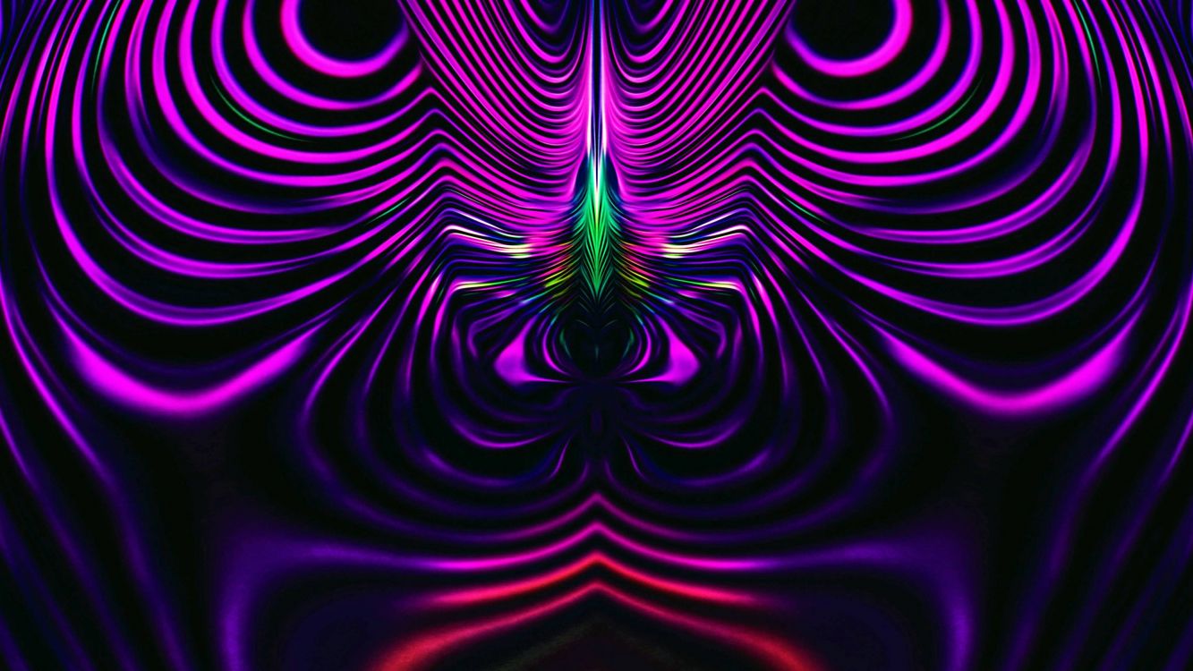Обои фрактал, фрактальное искусство, пурпур, психоделическое искусство, Фиолетовый в разрешении 3840x2160