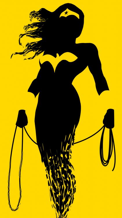 Обои чудо-женщина минималист, чудоженщина, Супермен, супергерой, минимализм в разрешении 1080x1920