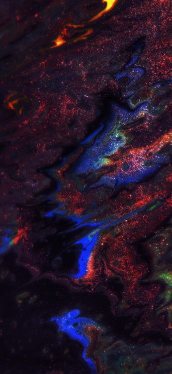 Обои природа, земля, пурпур, пурпурный цвет, арт в разрешении 1170x2535