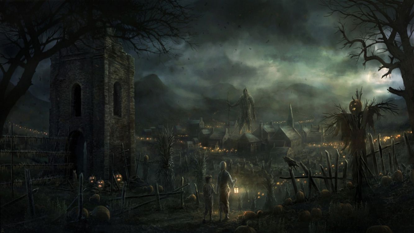 Обои арт, артист, темнота, живопись, атмосфера в разрешении 2560x1440