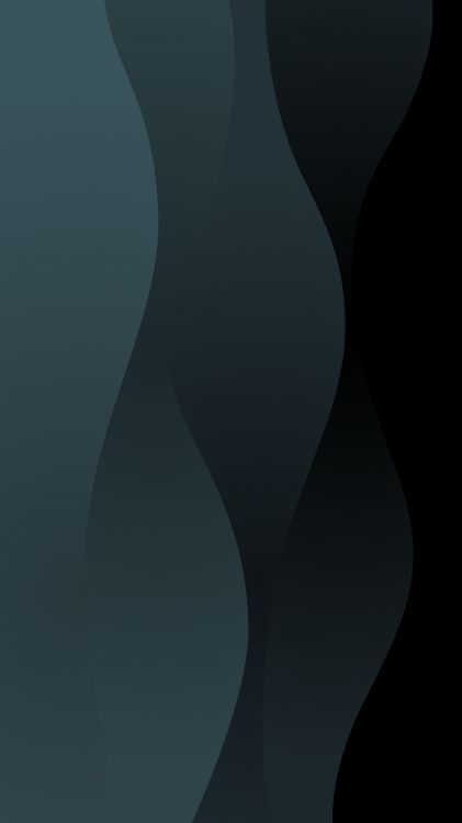 Обои волна, черный, цветовой градиент, графика, серый цвет в разрешении 1080x1920