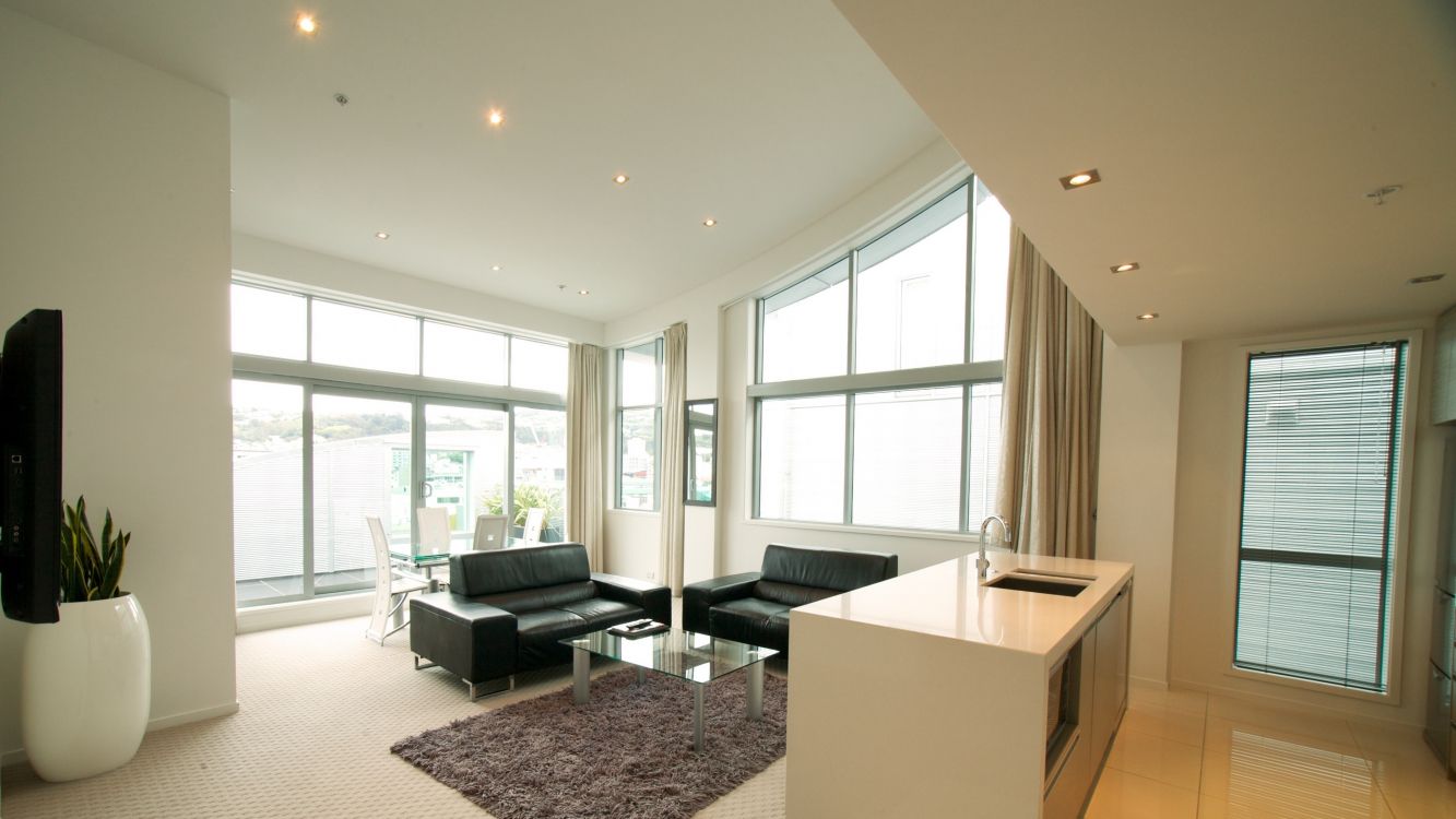 Обои гостиная комната, пентхаус, Хотел, комната, 4-звездочный в разрешении 3840x2160