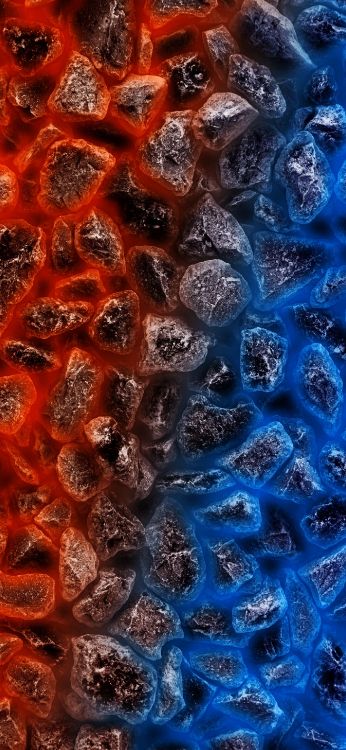 Обои вода, андроид, синий, ткань, жидкий в разрешении 1407x3045