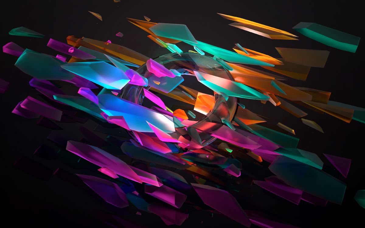 Обои абстрактное искусство, свет, пурпур, графика, космос в разрешении 3840x2400