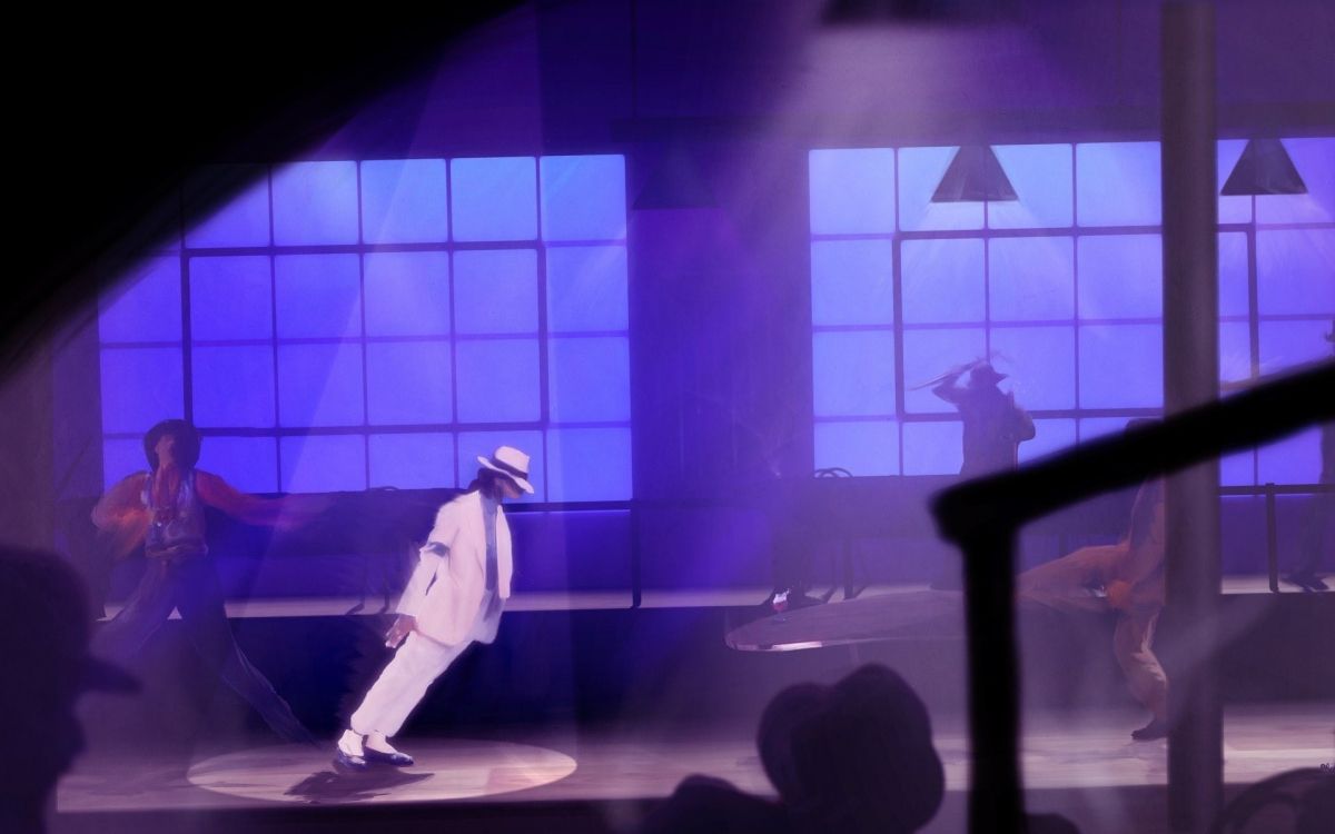 Обои пурпур, перформанс, сцена, освещение, песня в разрешении 1920x1200