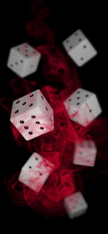 Обои игра в кости, кости, белые, азартная игра, розовый в разрешении 1080x2340
