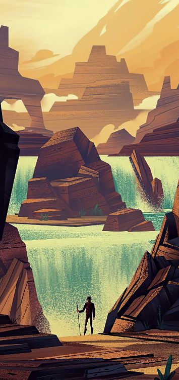 Обои солнечный свет, иллюстрация, графический дизайн, арт, живопись в разрешении 1420x2998