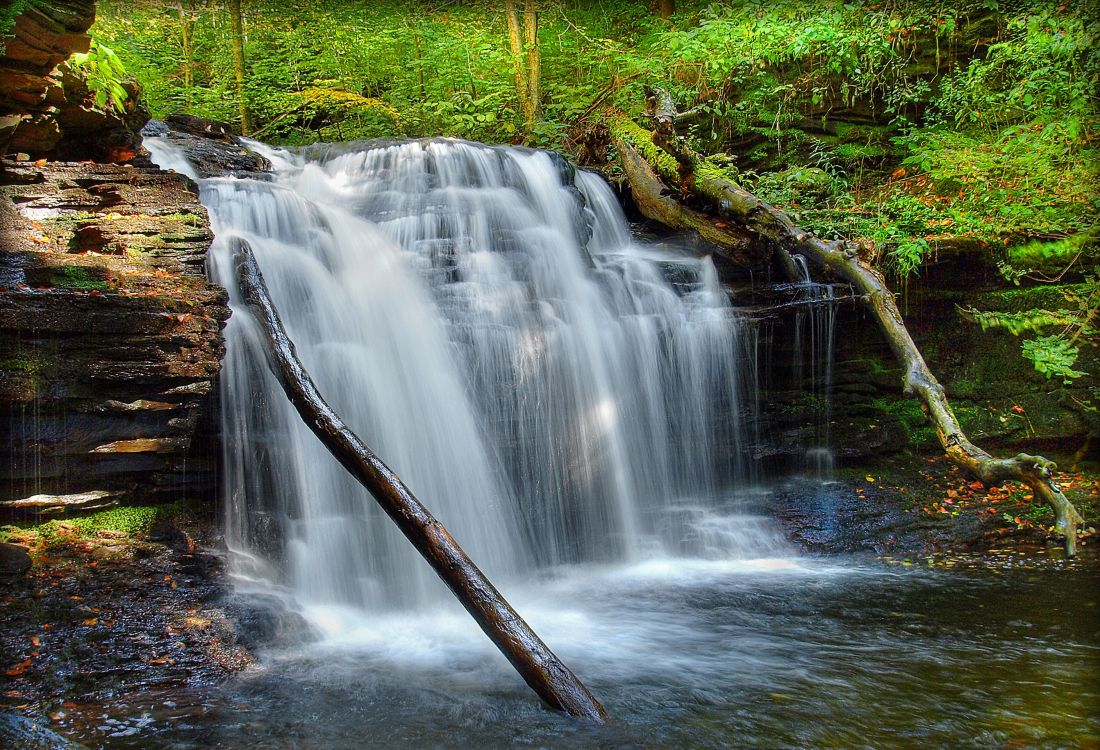 Обои водопад, водоем, гидроресурсы, природа, вода в разрешении 2818x1920