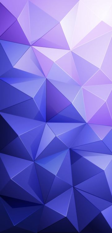 Обои треугольник, дизайн, красочность, пурпур, лазурный в разрешении 1080x2240