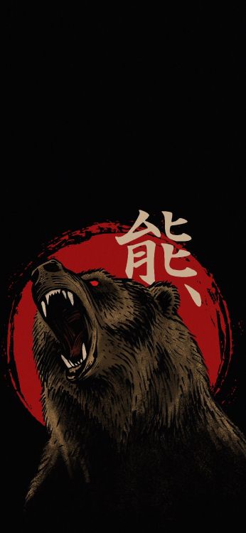 Обои темнота, кошачьих, рев, клык, наземные животные в разрешении 1080x2340