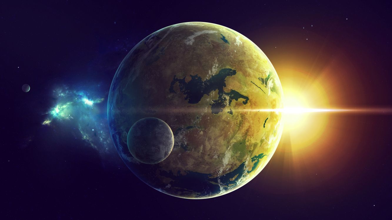 Обои земля, планета, космос, Солнечная система, астрономический объект в разрешении 3200x1800